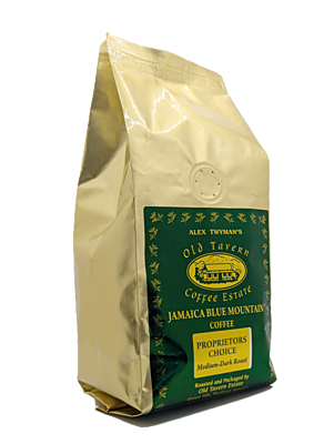 Alex Twyman's Jamaica Blue Mountain Coffee - Whole Beans - Medium-Dark Roast - Proprietors Choice